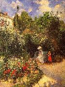Camille Pissarro El Jarden de Pontoise Sweden oil painting artist